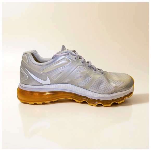 Nike Shoes - Nike Air Max+ 2010 Livestrong Silver Gold Running Sneakers | Women's 9.5